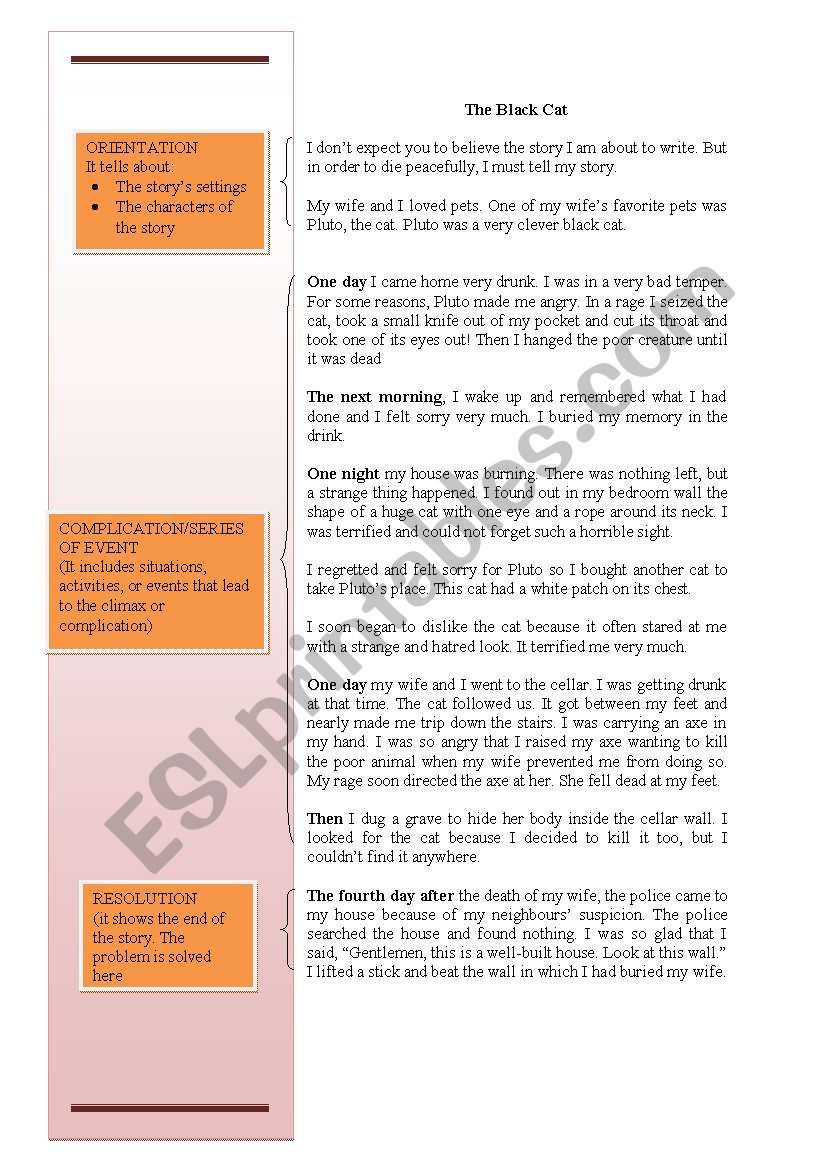 narrative worksheet