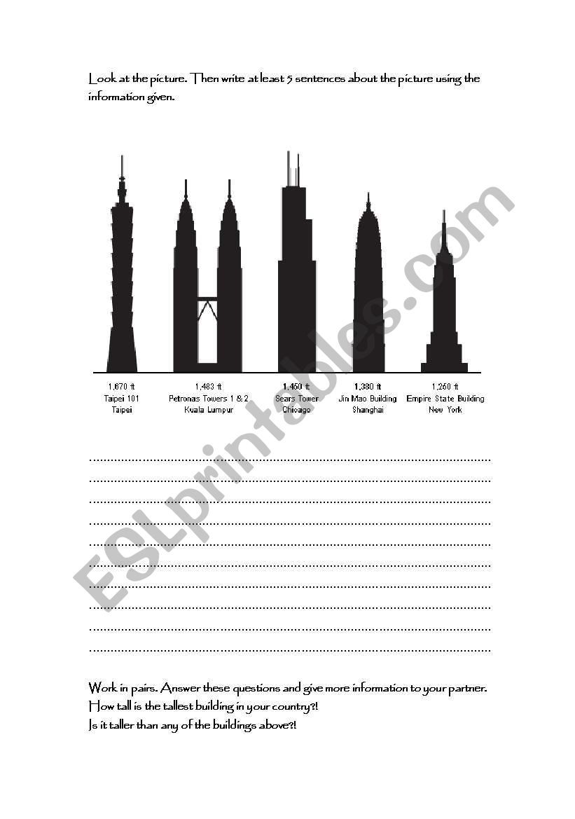 Some Tall Buildings worksheet