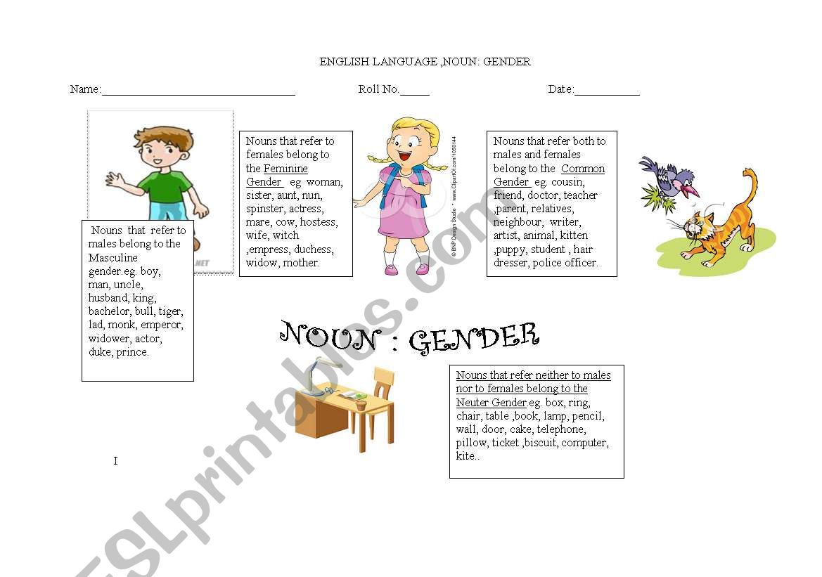 english-worksheets-noun-gender