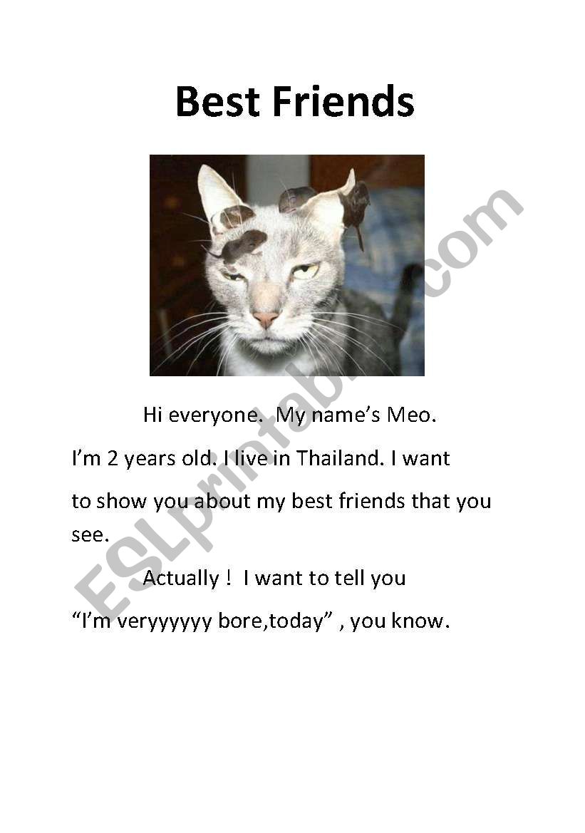 Best friends worksheet