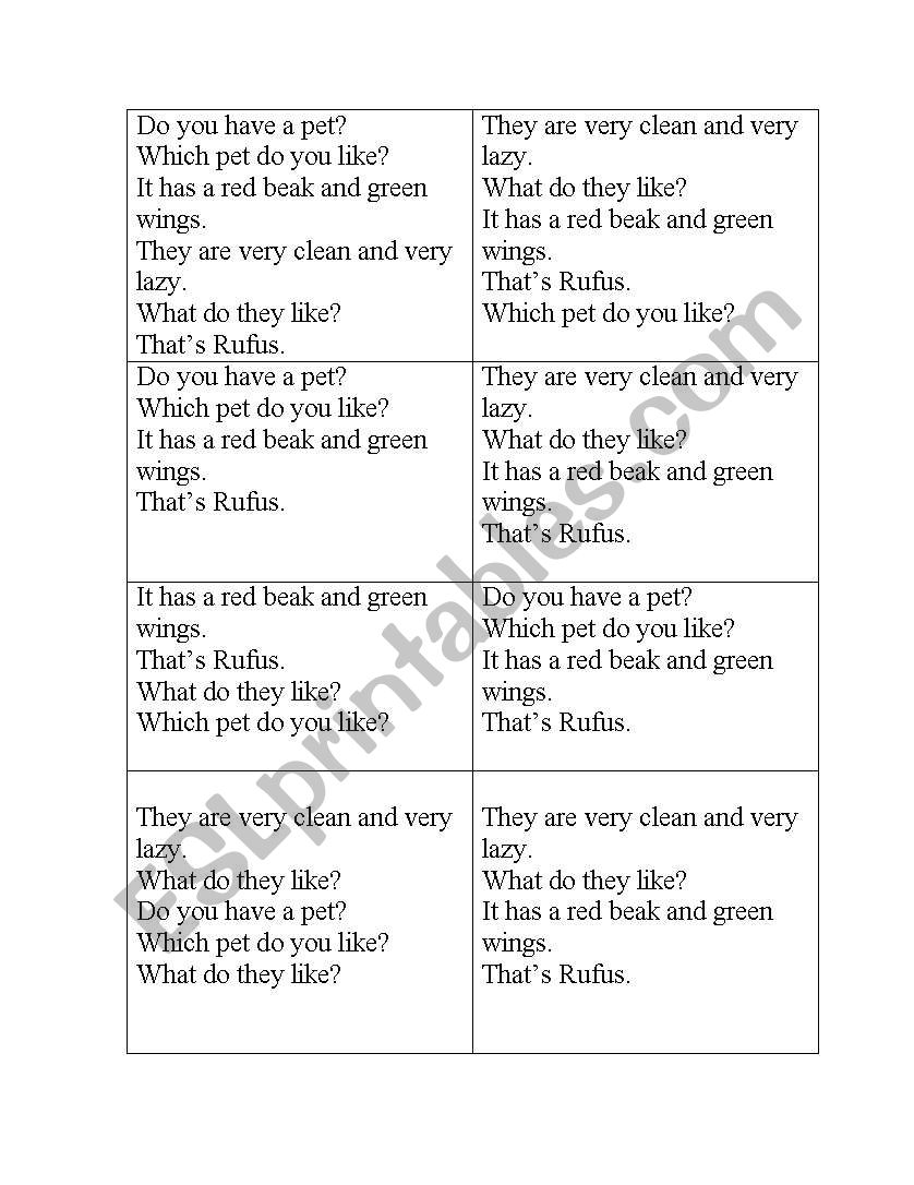 reading activity worksheet