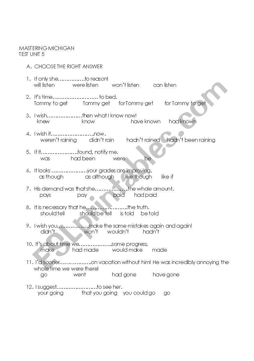 ECPE vocabulary exercises worksheet