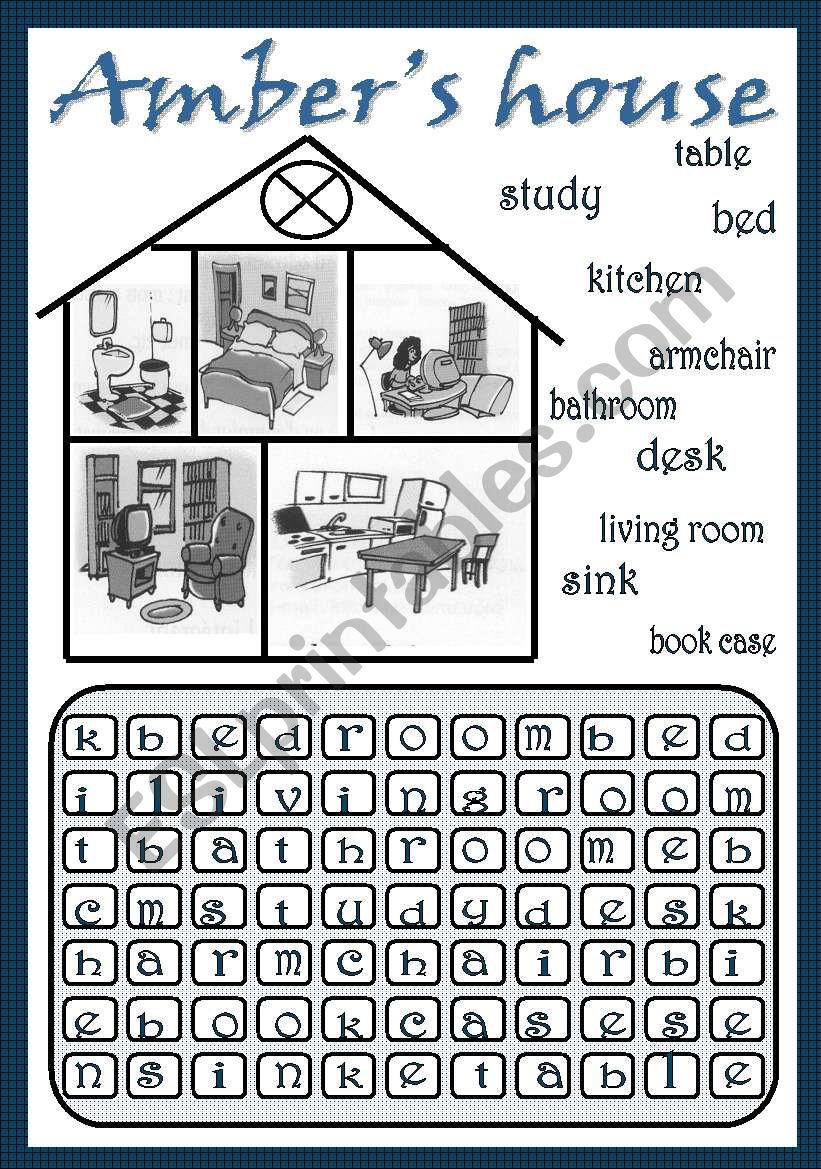 AmberÂ´s house worksheet