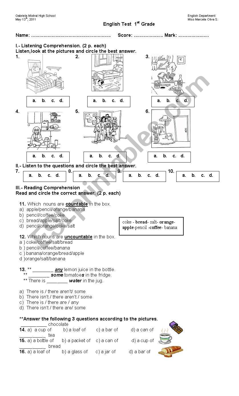 there is/there are worksheet