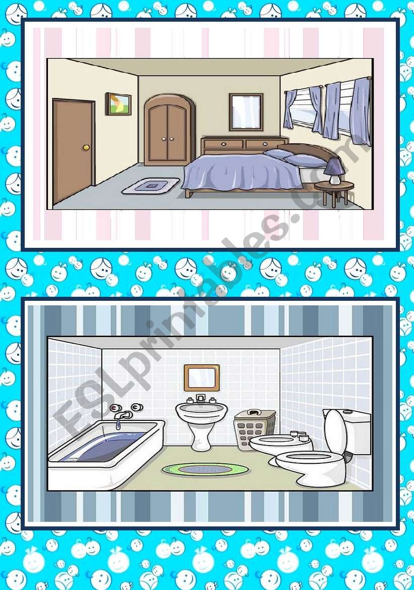 ROOMS OF THE HOUSE FLASH CARDS