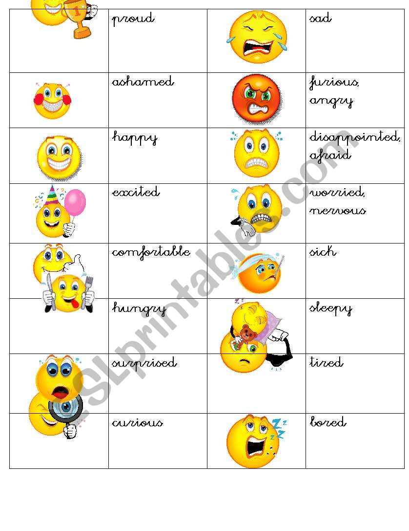 How do you feel- Smiles worksheet