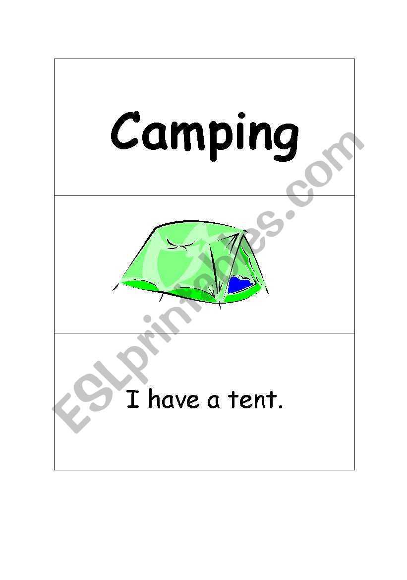 Camping worksheet