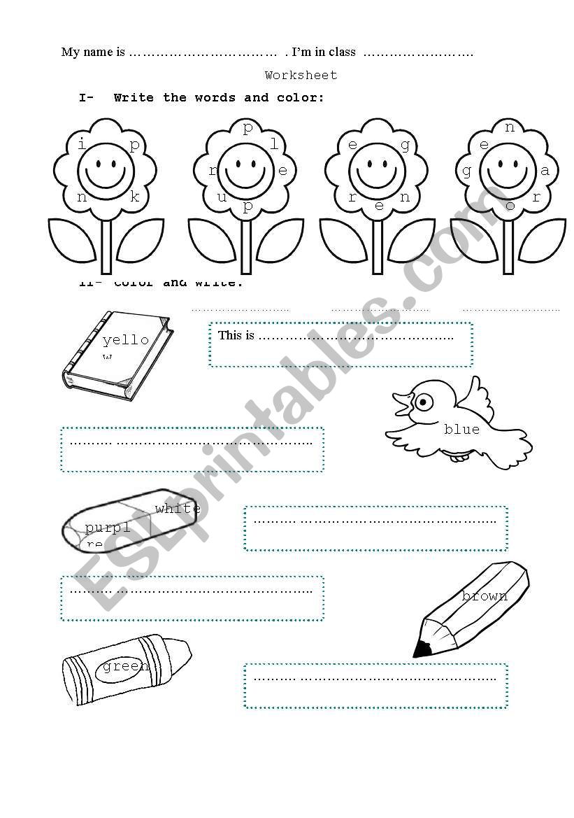 color worksheet