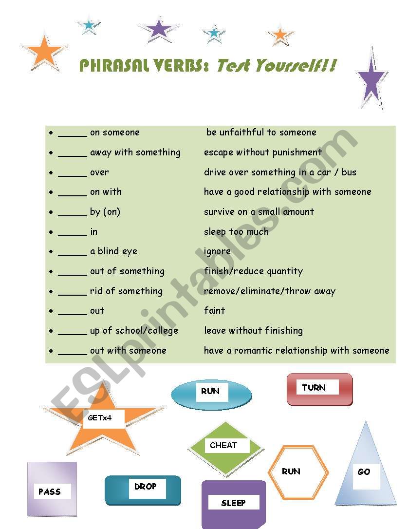 Test yourself!!! worksheet