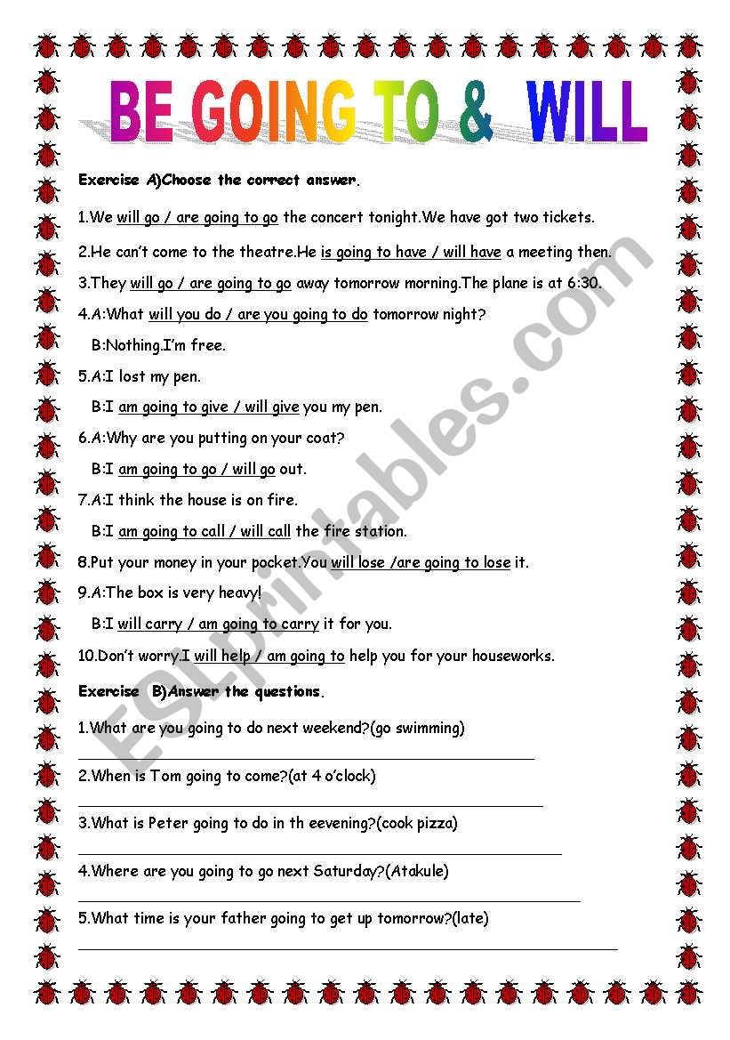 Future Tense worksheet