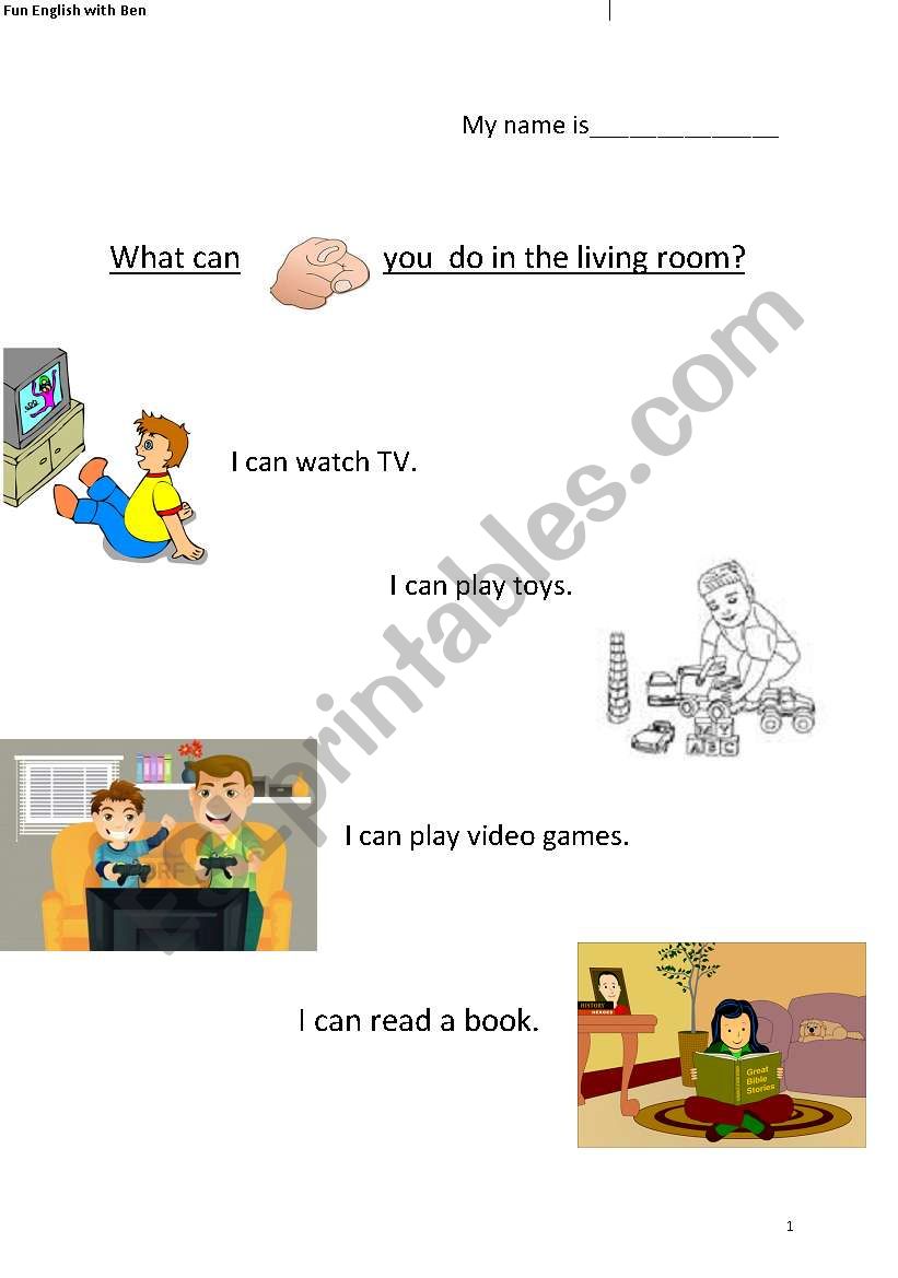 What can you do in the living room