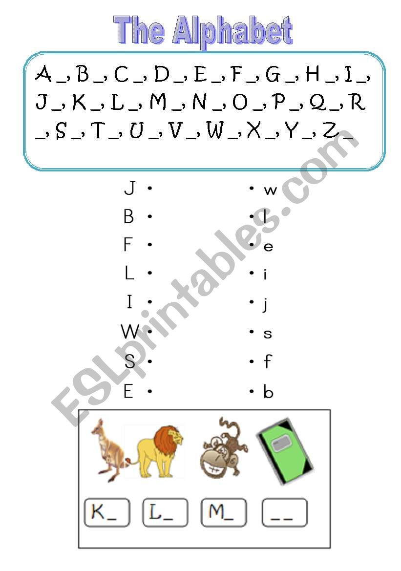 The Alphabet  worksheet