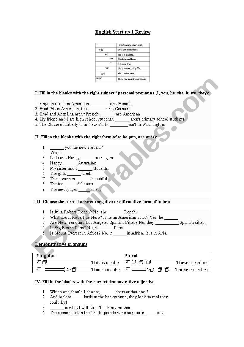 personal pronouns/demonstratives/ time