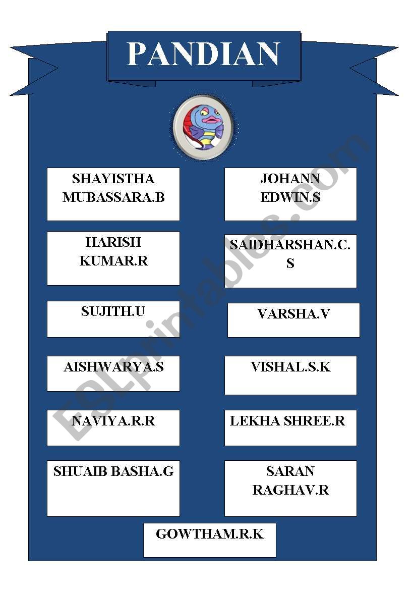 Class House Chart