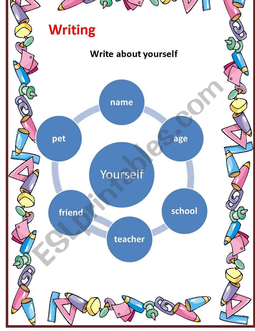 Write about Yourself worksheet