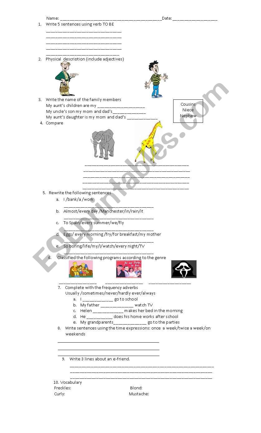 VOCABULARY WORKSHEET worksheet