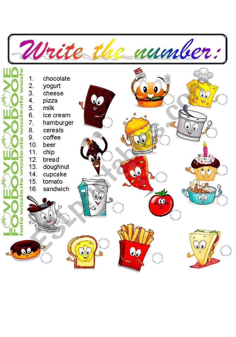 Food_Exercises worksheet