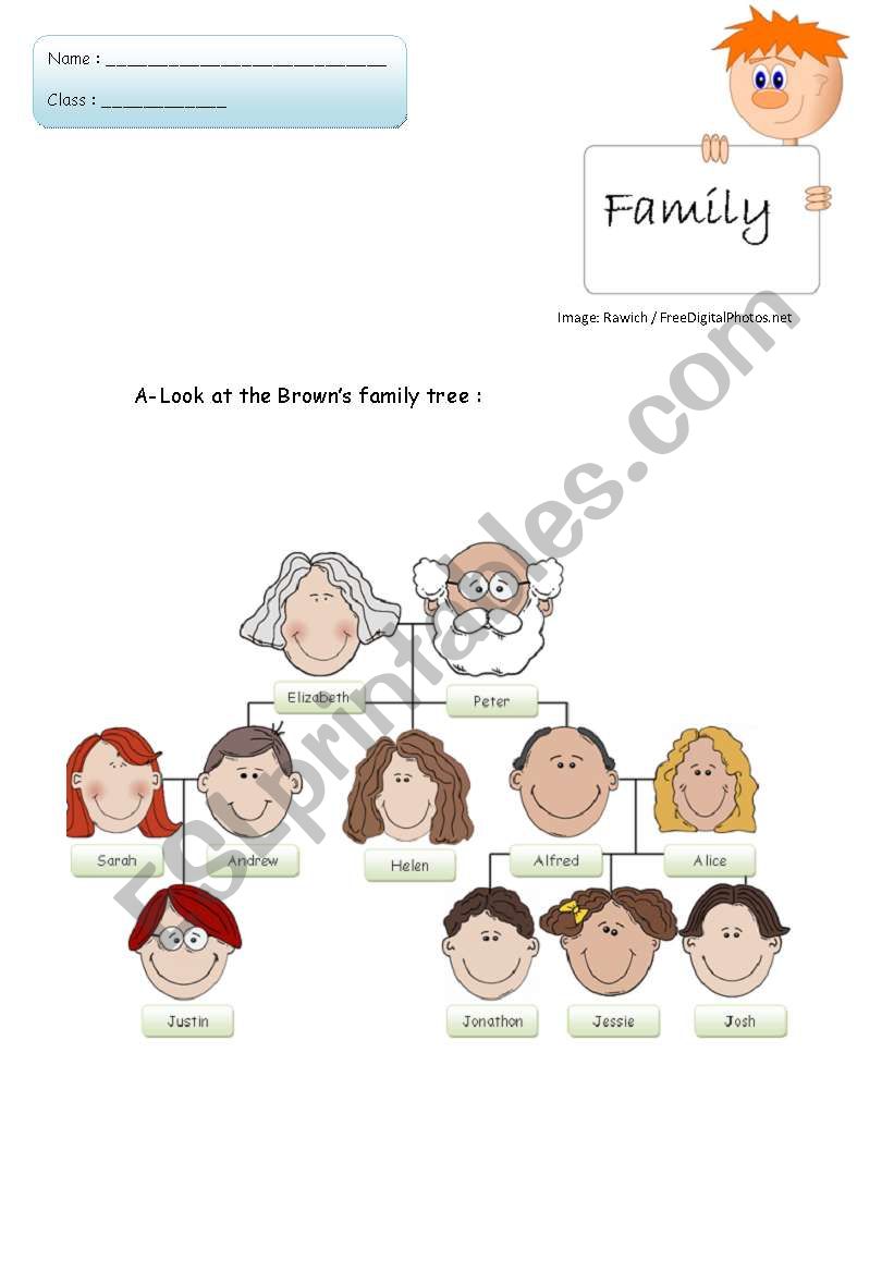 Family worksheet