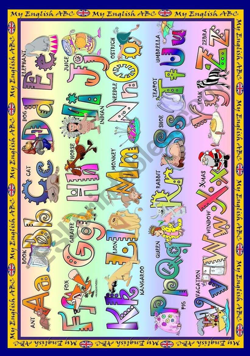 The Alphabet Poster worksheet
