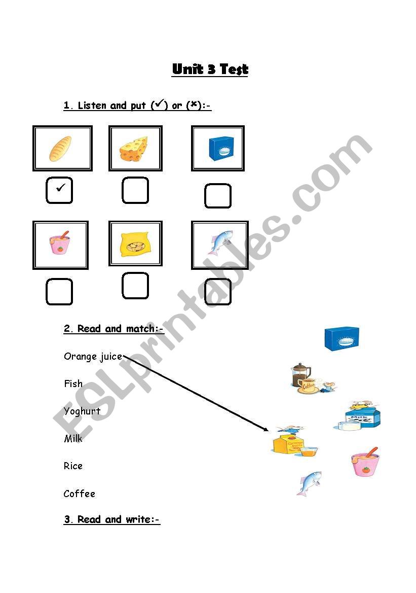 grade 2 test worksheet