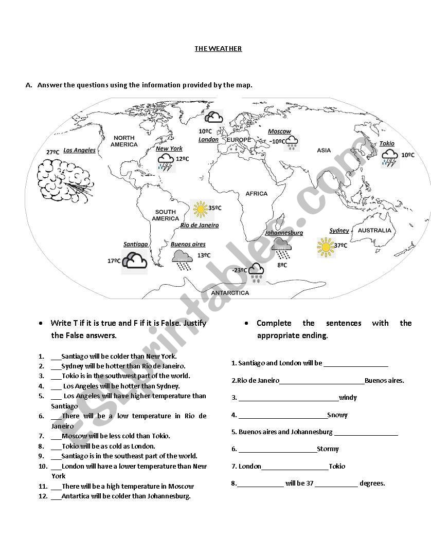 The weather worksheet