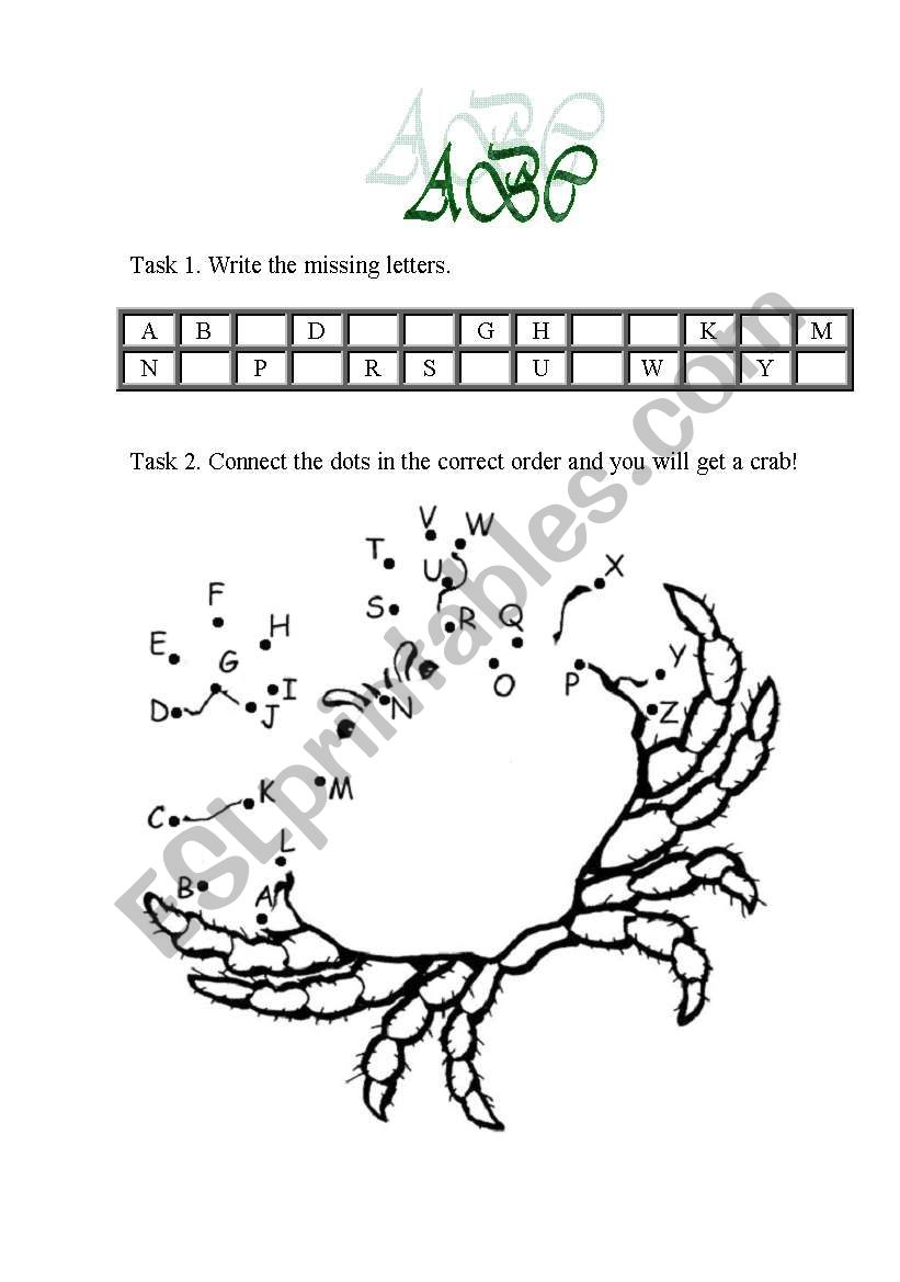 ABC worksheet