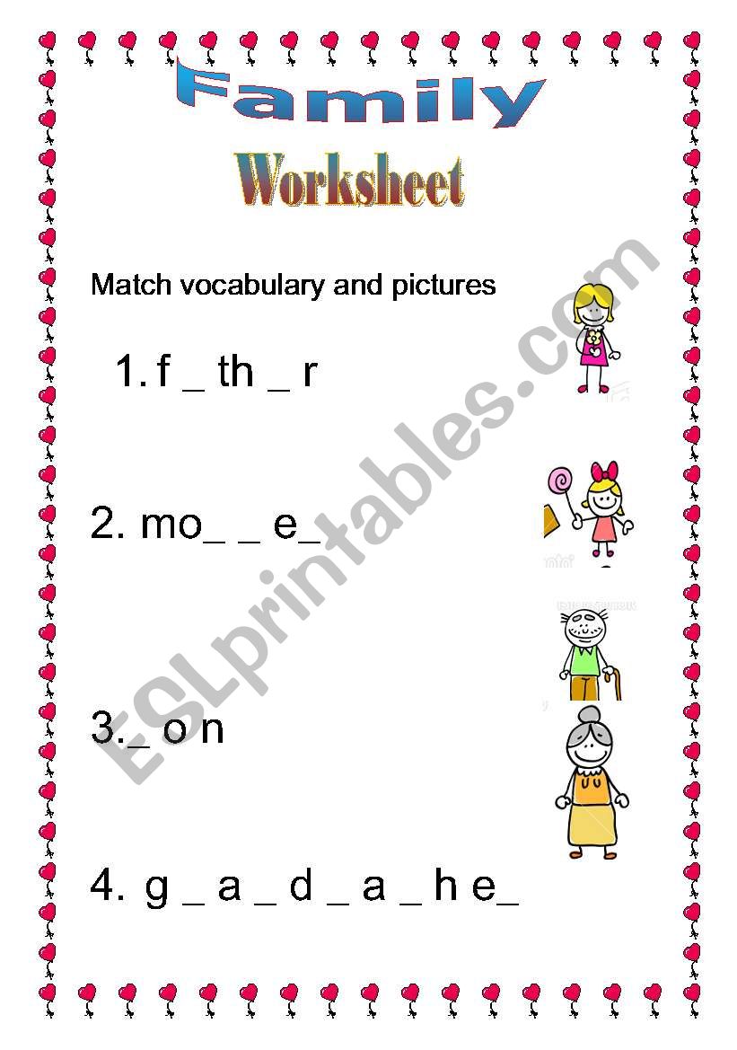 Family  worksheet