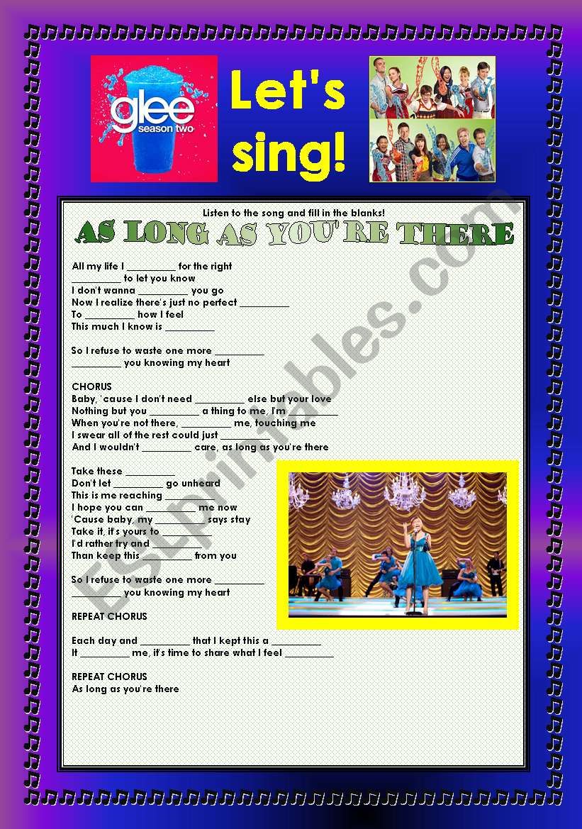 > Glee Series: Season 2! > Songs For Class! S02E22 ***** SEASON FINALE ***** *.* Three Songs *.* Fully Editable With Key! *.* Part 3/3