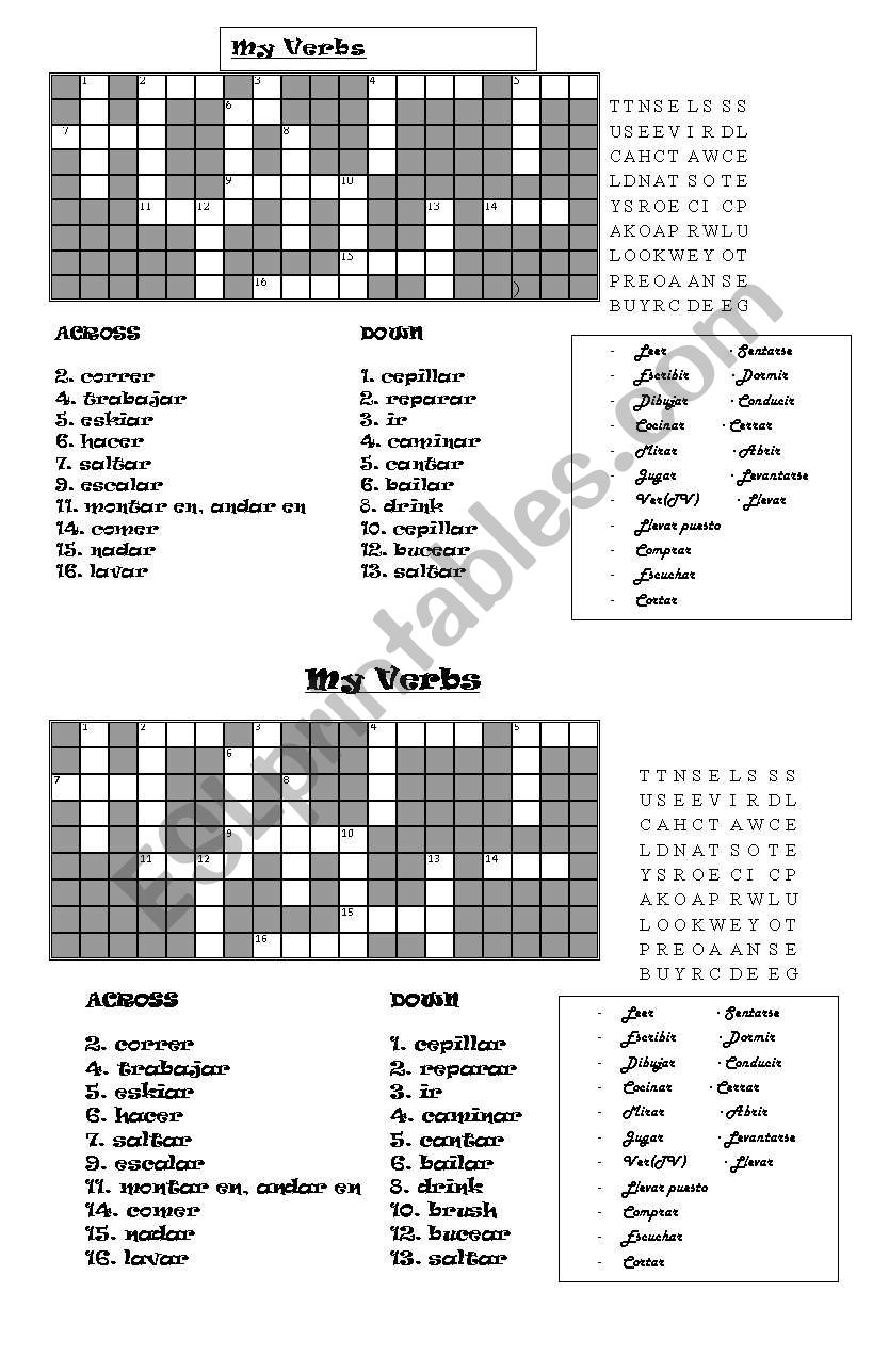 puzzle and wordsearch worksheet