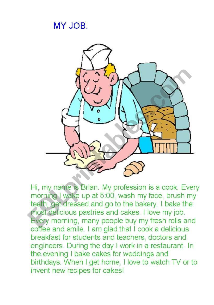 My job worksheet