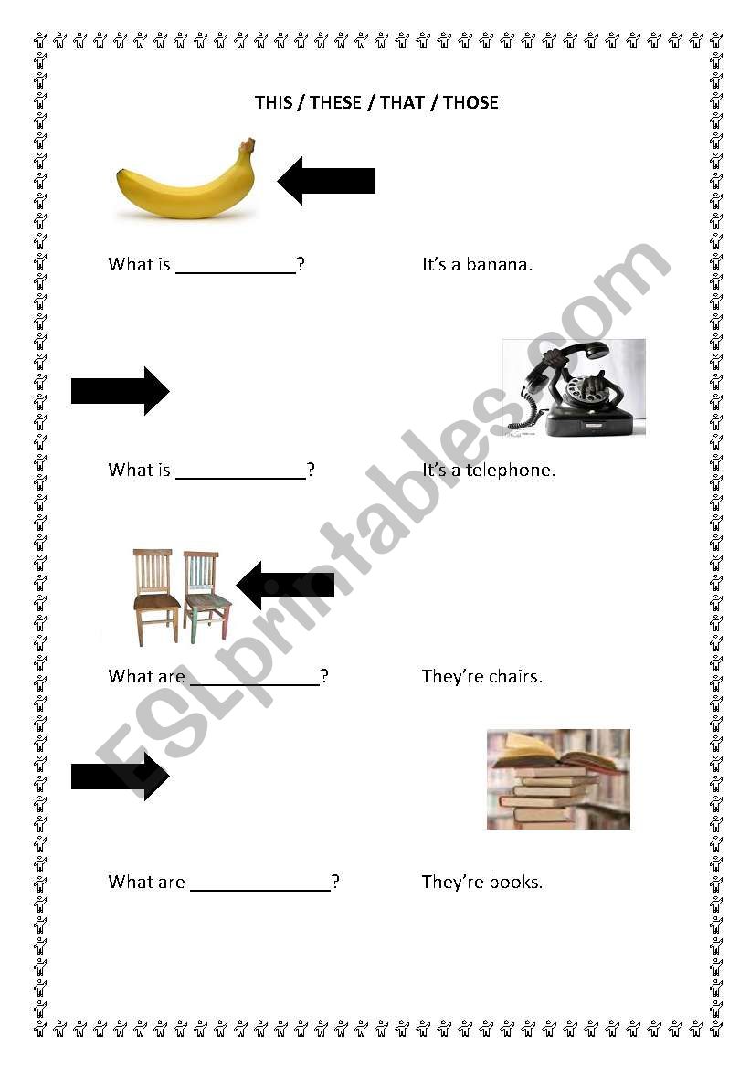 this / these / that / those worksheet