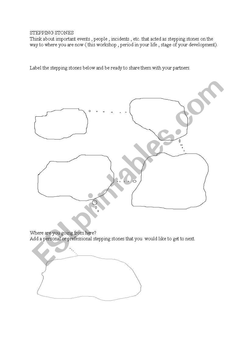 stepping stones worksheet