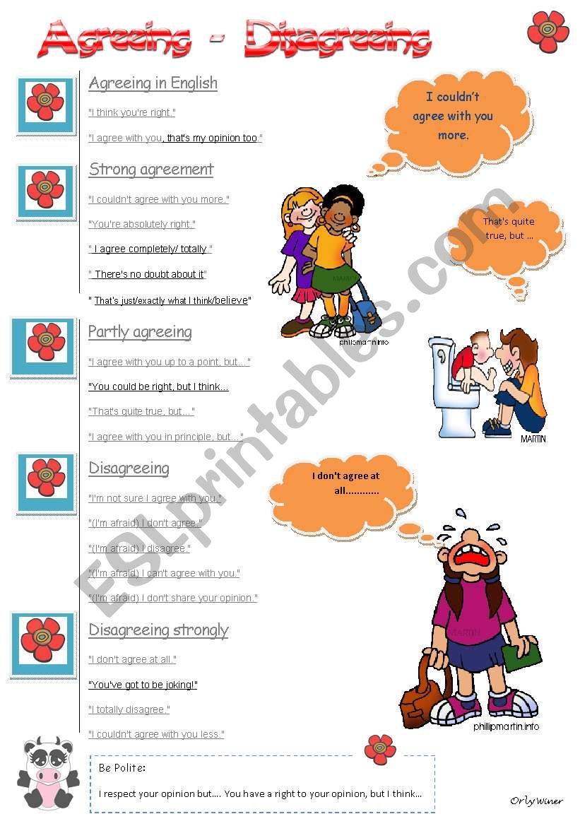 The art of conversation through dialogue  part 1: Agreeing - Disagreeing 