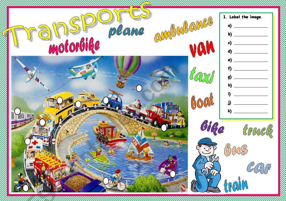 Transports worksheet