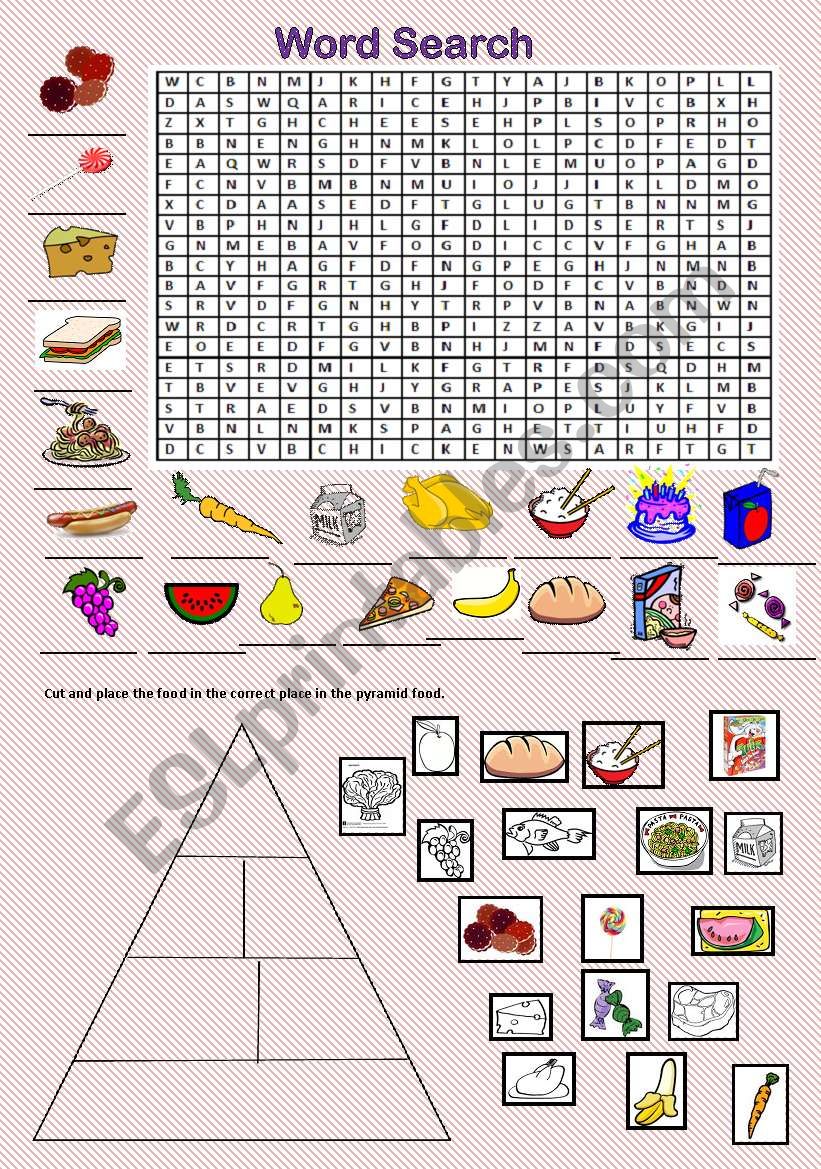 Food worksheet