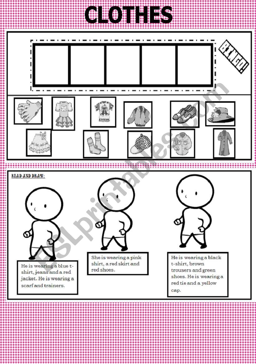 Clothes worksheet