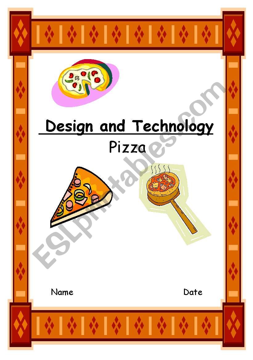 pizza booklet worksheet