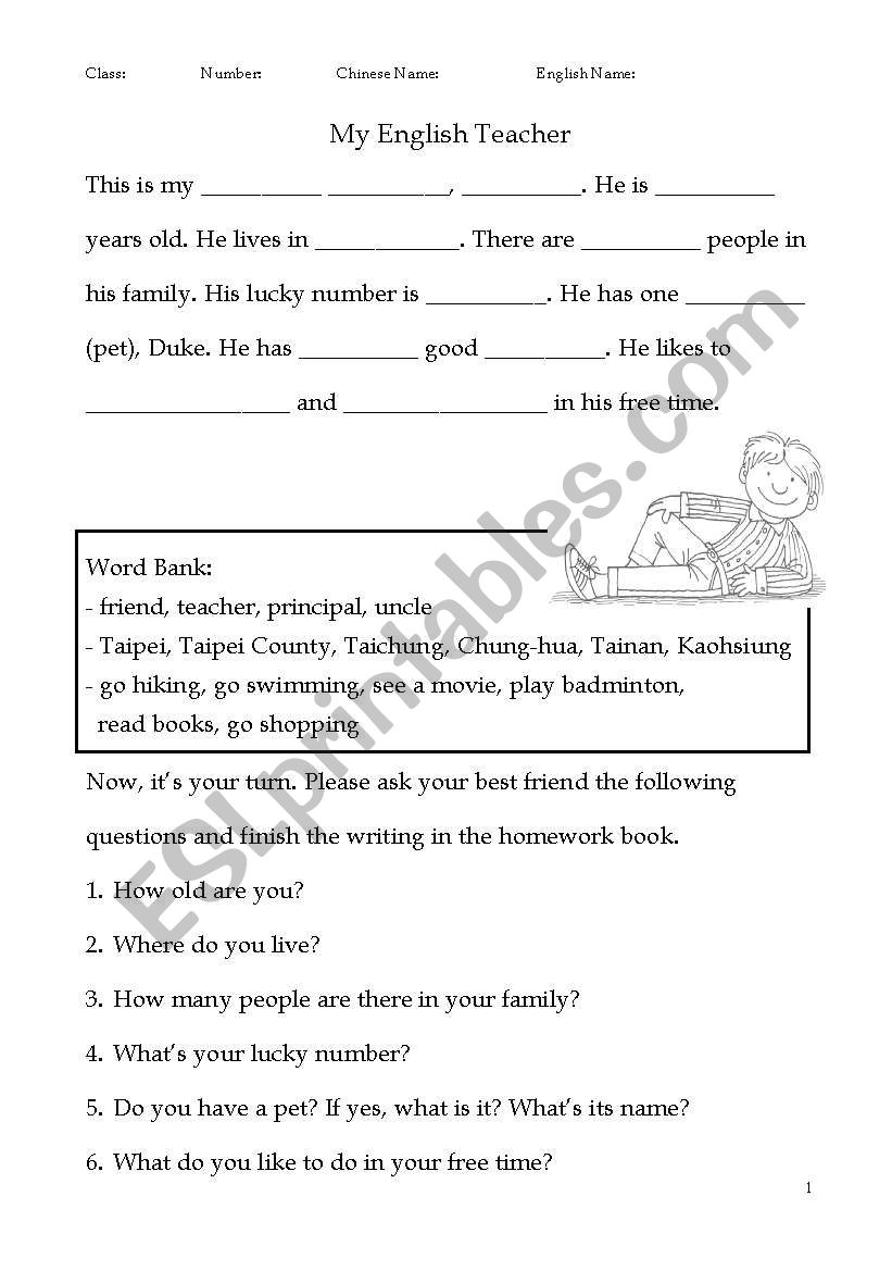 guided-writing-my-english-teacher-esl-worksheet-by-ottovin