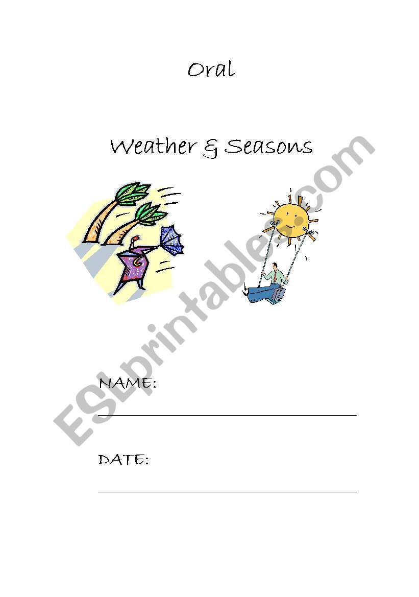 weather and season worksheet