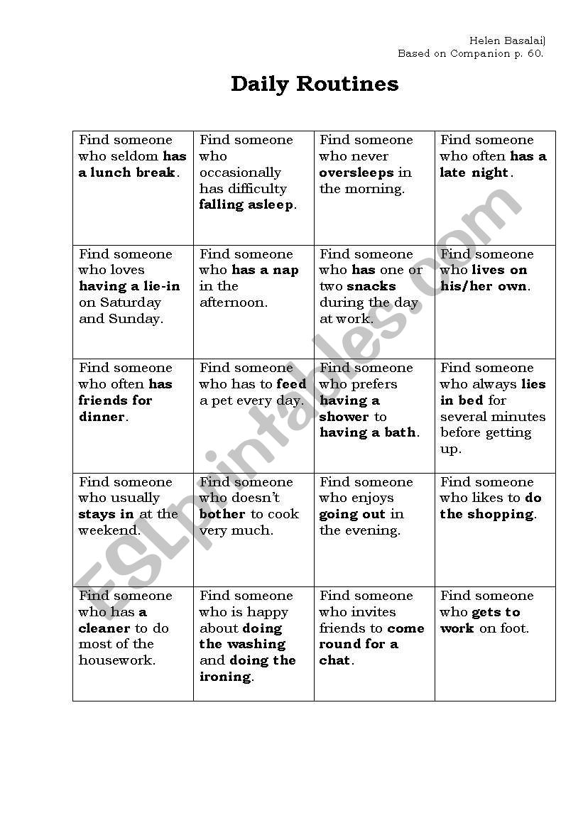 mOVING ACTIVITY worksheet