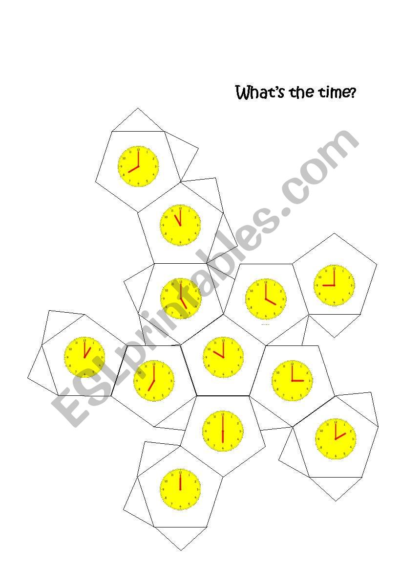 What time is it? 1(2) worksheet