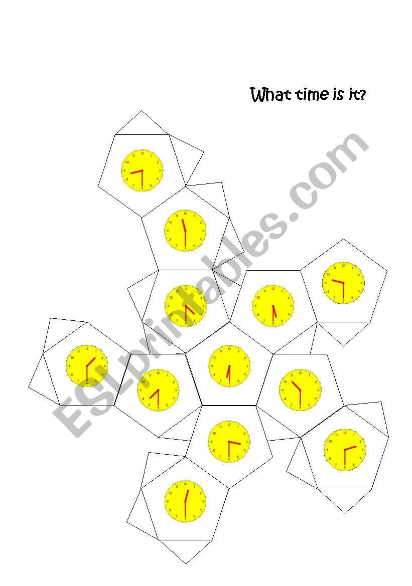 What time is it? 2(2) worksheet