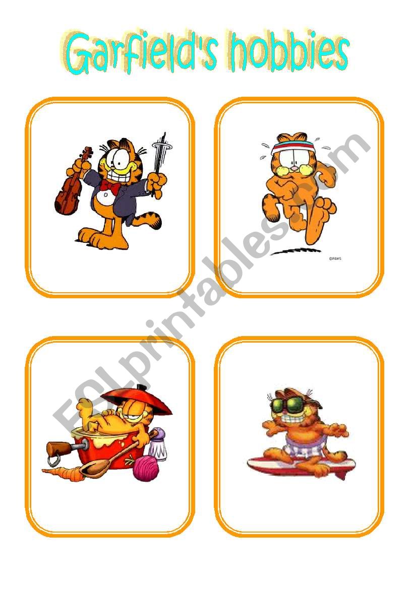 20 memory hobby flashcards 1/2 (words+pictures)
