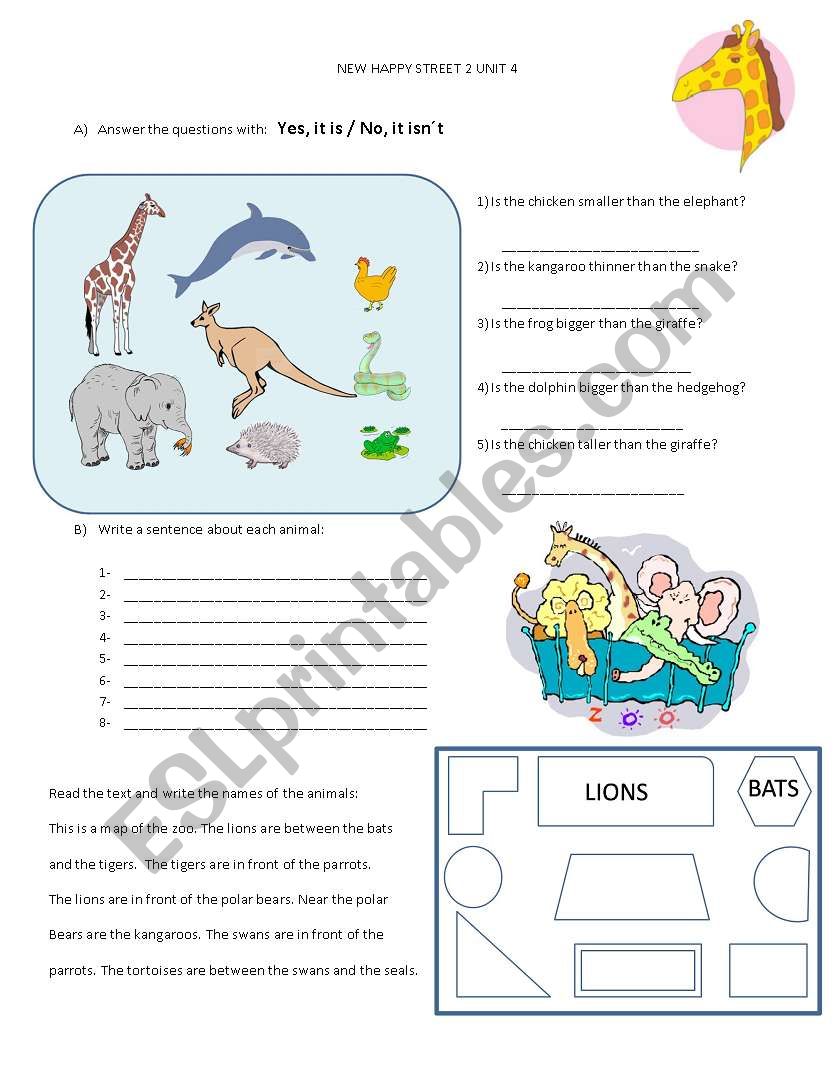 new happy street 2 unit 4 worksheet