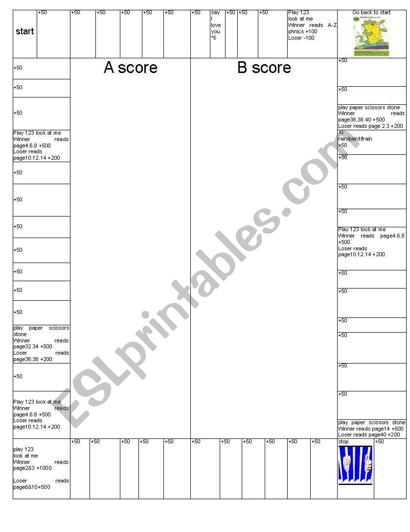 phonics game worksheet