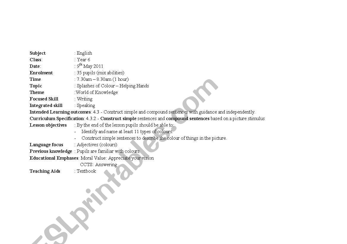 rpt bahasa inggeris worksheet