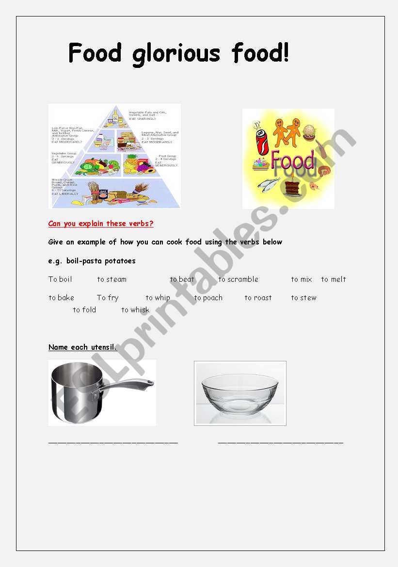 Food! worksheet