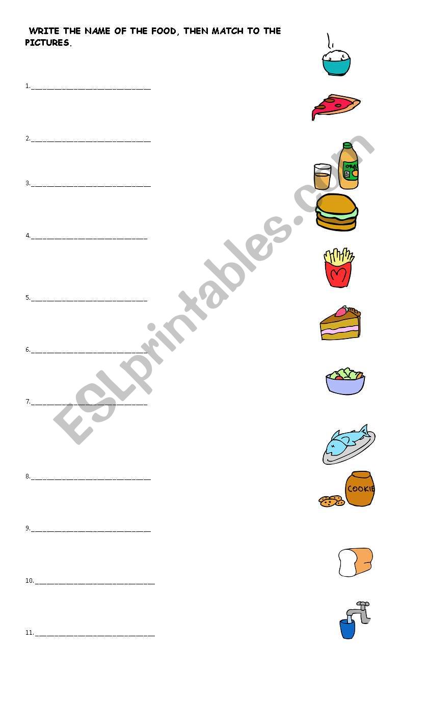 english-worksheets-food