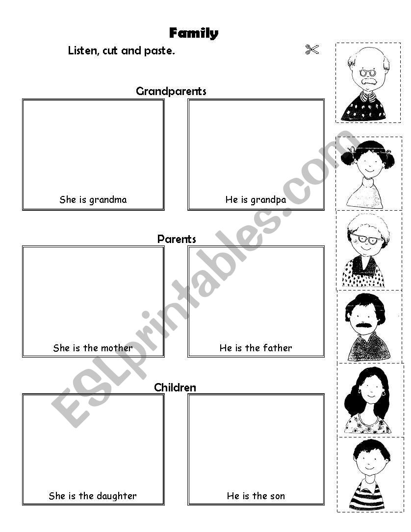 Family worksheet