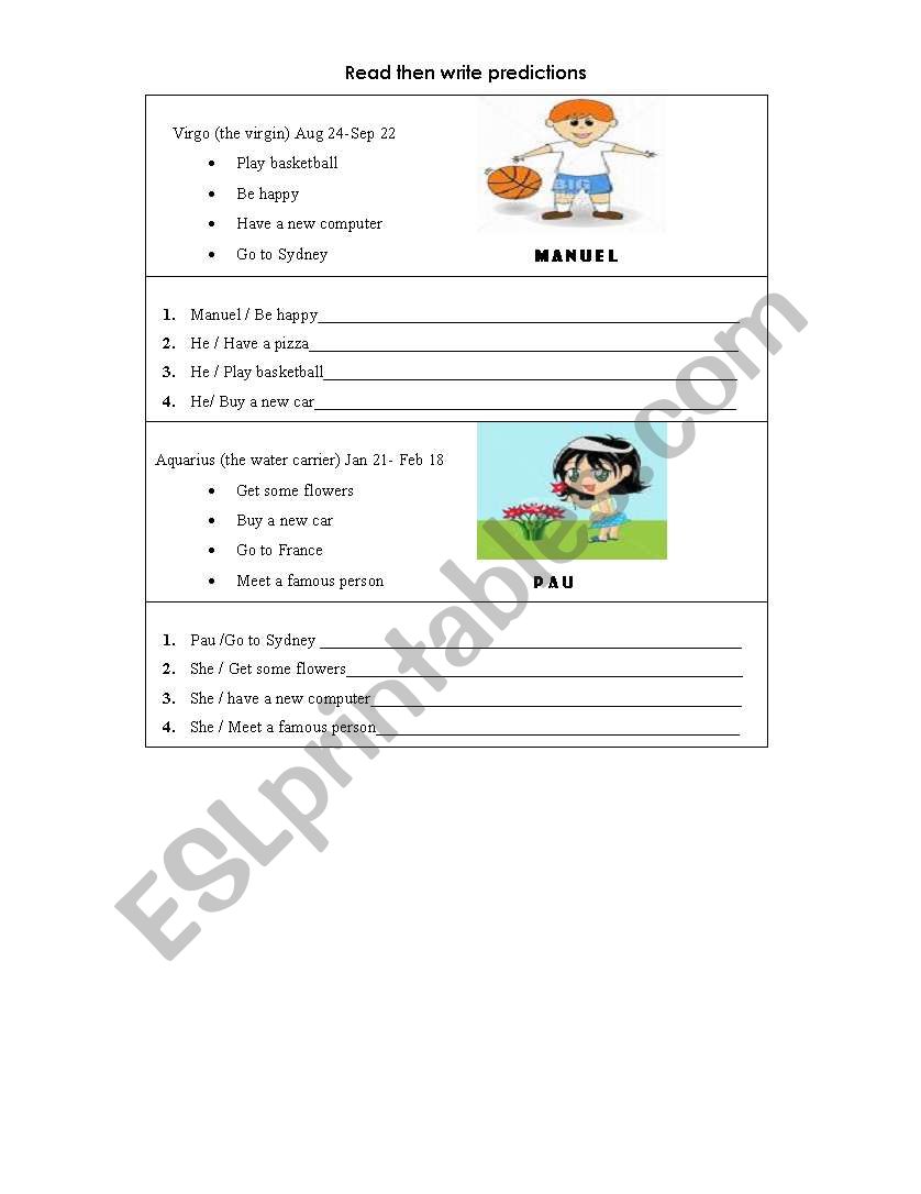 future simple exercises worksheet